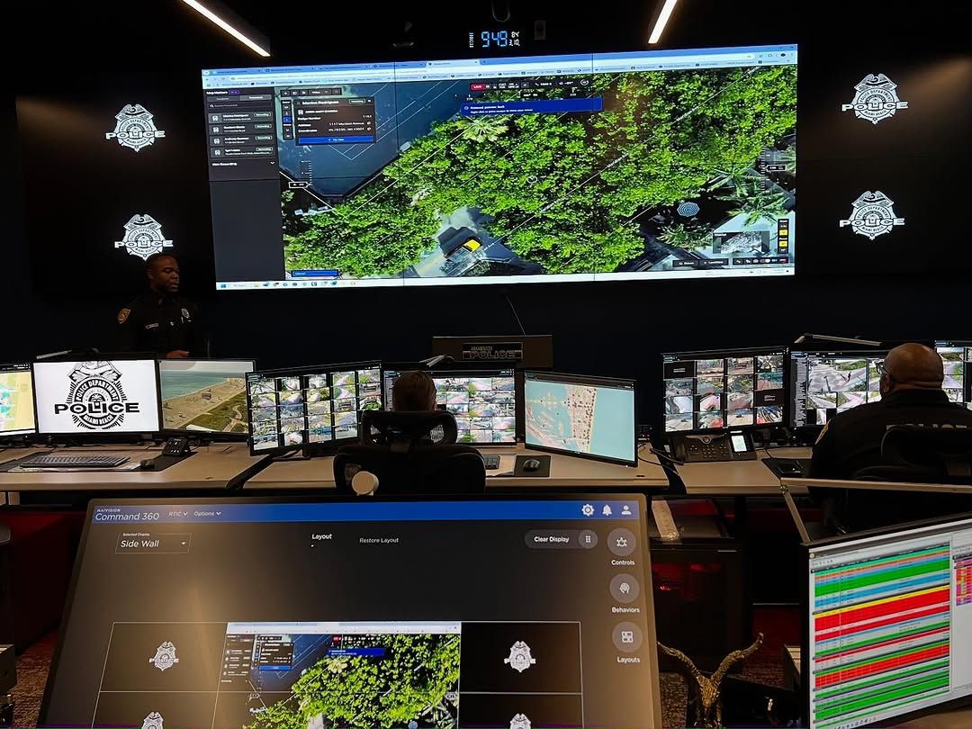 Miami Beach Debuts Reatl Time intelligence Center using Skydio X10, Skydio DFR Command and Dock