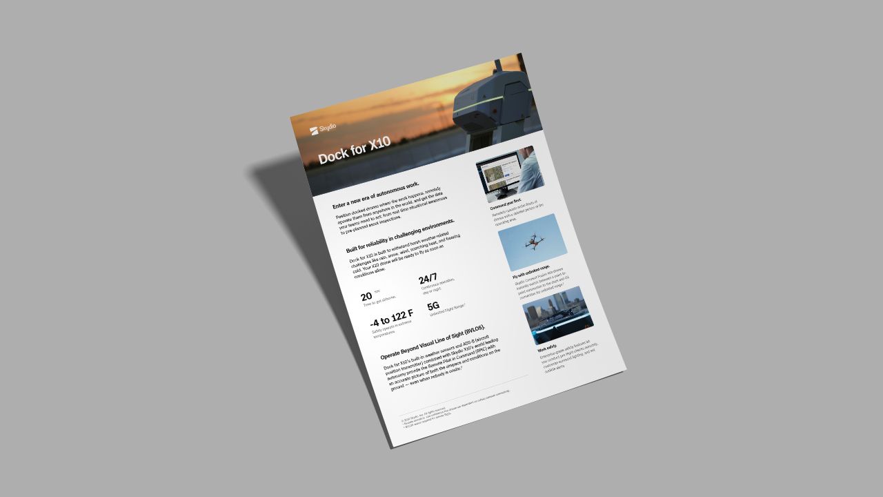 image of Skydio Dock for X10 data sheet