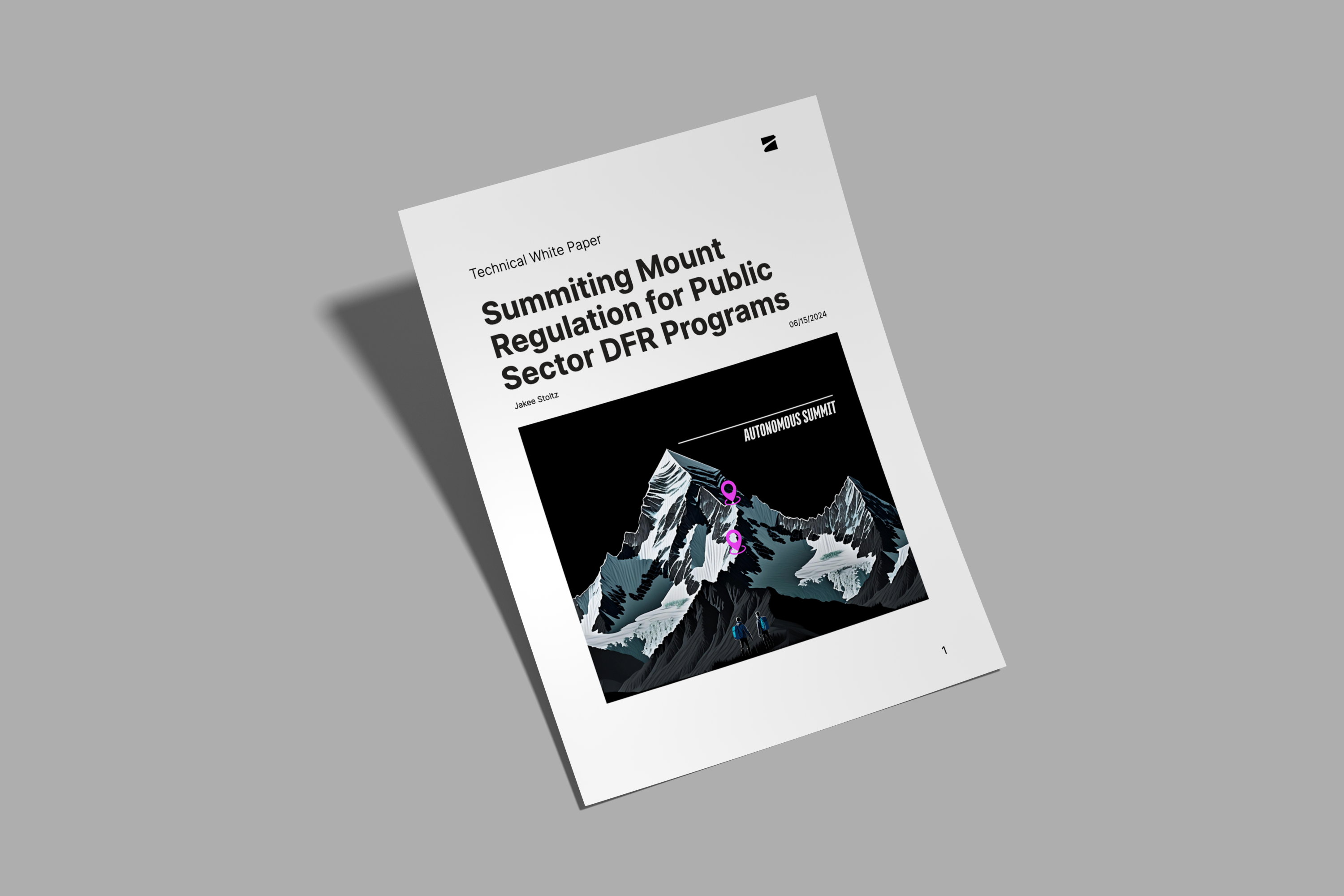 image of white paper cover: Summiting Mount regulation for Public Sector DFR Programs